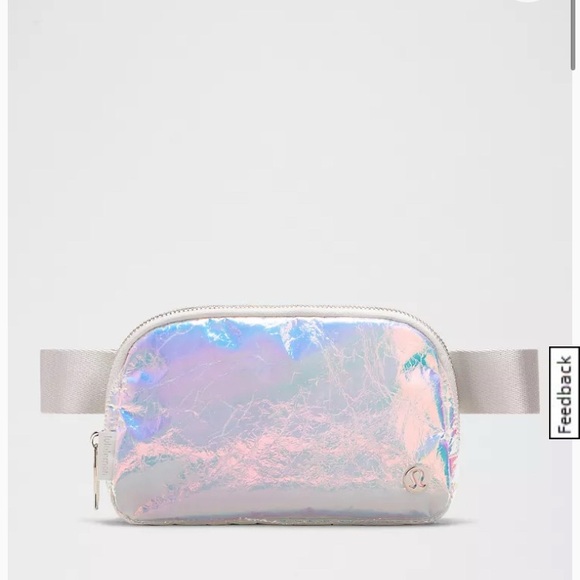 lululemon athletica Handbags - NEW Lululemon Shimmering Iridescent Everywhere Belt Bag 1L Adjustable Strap